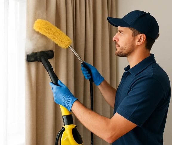 Trusted drapes cleaning technician Matty Curtain Cleaning leppington-nsw QLD